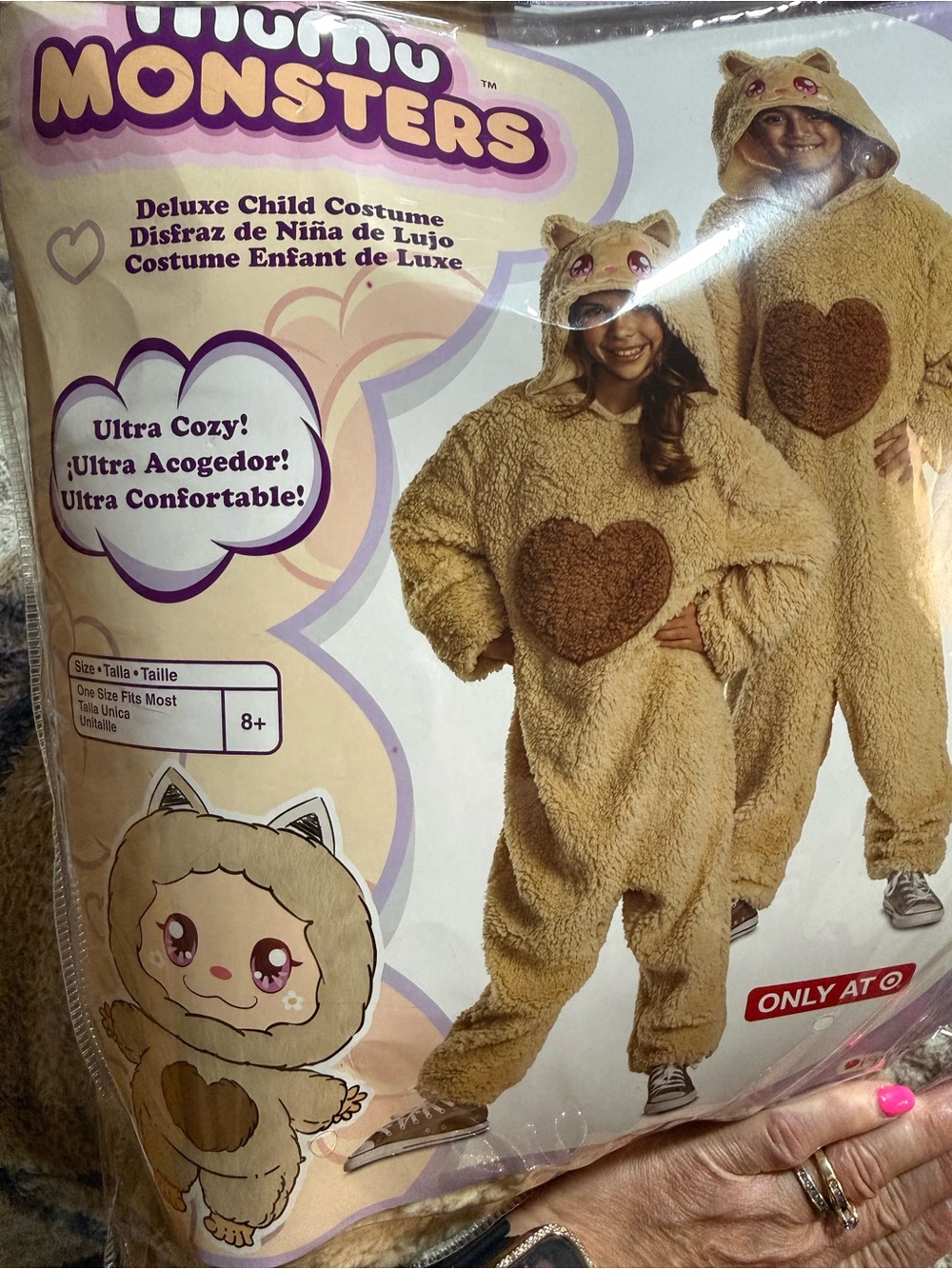 Kids Plush One-Piece Costume - MuMu Monster one size fits kids L/XL
